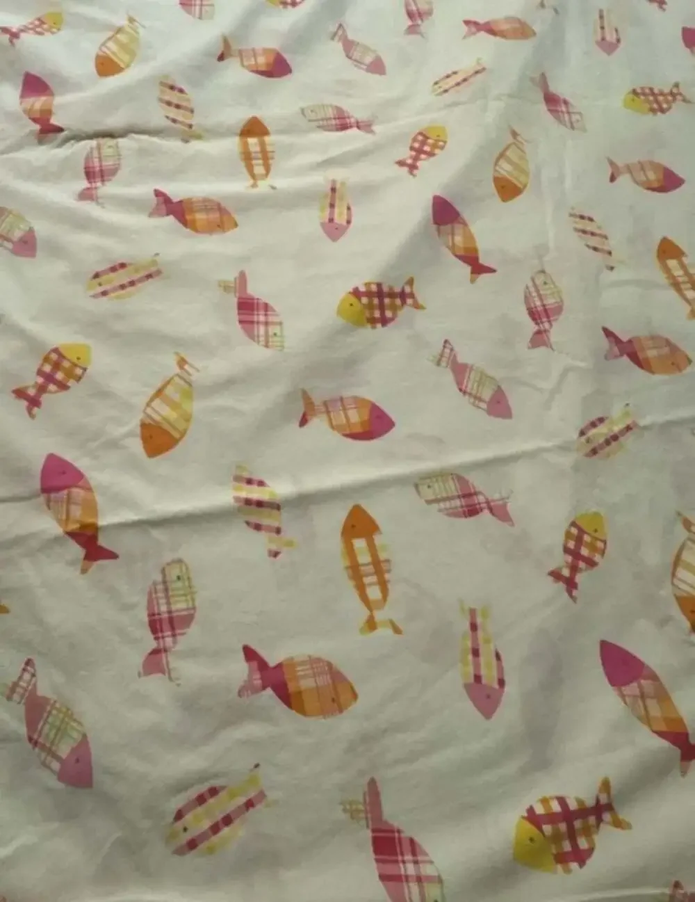 Pottery Barn Kids Twin *Duvet Cover Plaid Fish Print